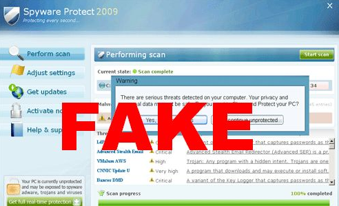 Downloading and trying to use a fake antivirus can compromise your internet security.