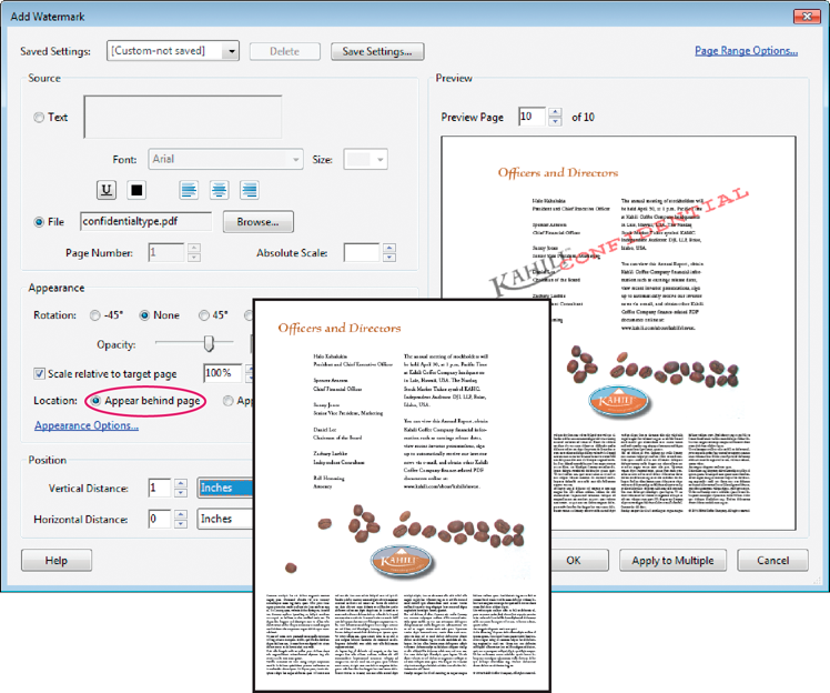 Did you know that you can add a watermark to your Adobe Acrobat documents?