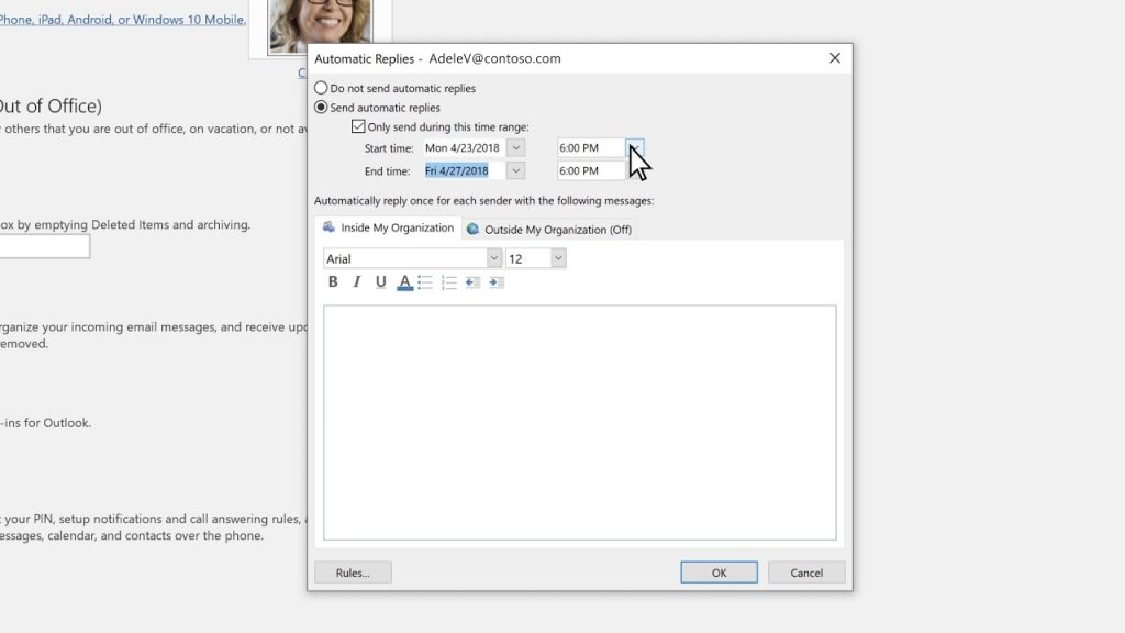 Setting up auto-away in Outlook is not only useful, but it's easy to do as well.