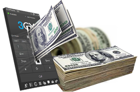 Using 3CX will save you money over traditional PBX systems.