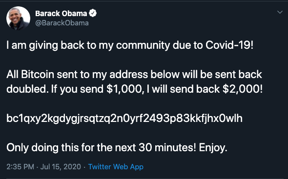 The latest Twitter attack even got Obama!!