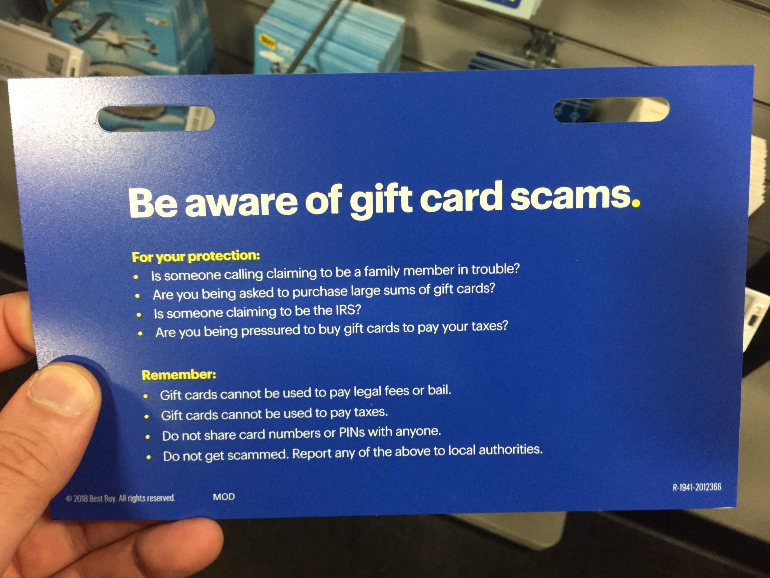 Gift Card scams are nothing new and are evolving at a rapid pace. A newish Gift Card scam using Best Buy Gift Cards and a USB stick has been causing problems for the past few months.