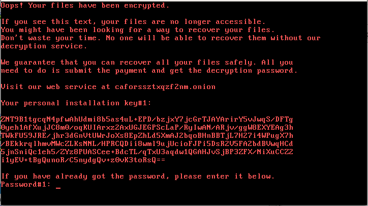 Imagine the disaster it would be if all of the homeland Security files were to be encrypted by Ransomware?