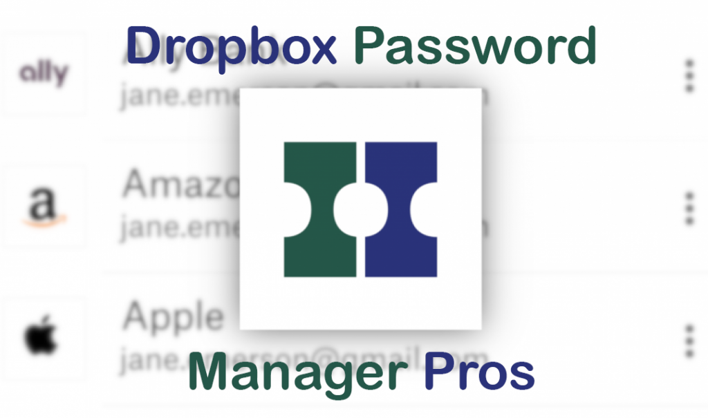 keeper password manager dropbox support