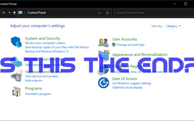 The Windows 10 Control Panel Has Been Dealt a Death Blow